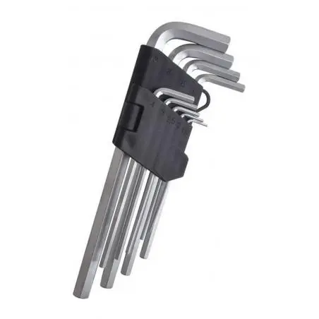 Herramientas Manuales,Set Juego Herramienta De Llaves Punta Allen Hexagonal 9pcs - Largo TF002