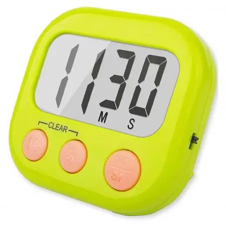 Timer Digital de Cocina Temporizador Modelo Big Verde