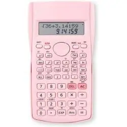 Calculadoras,Calculadora Cientifica Rosada Pantalla LCD Colegio Oficina KK82MS-D