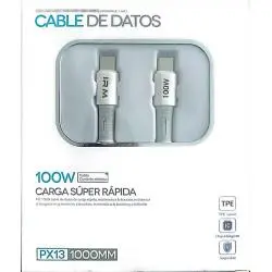 Cables de Datos y Carga,Cable Usb Tipo C Resistente Para Carga De Celular Tablet - PX13