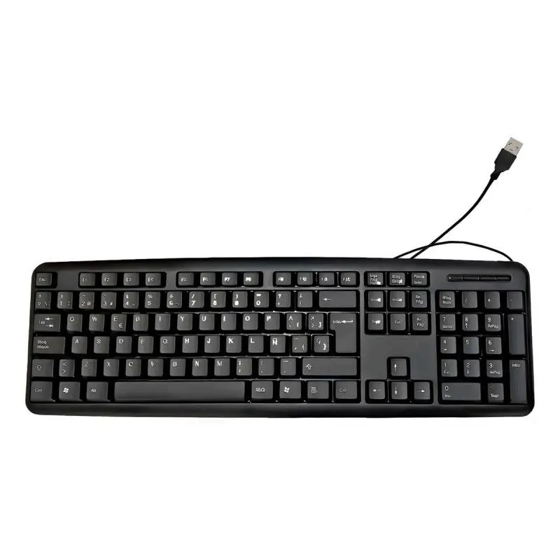 Teclados,Teclado En Español Cable Usb TV Pc Notebook Oficina Simple - MK-1015