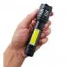 Linternas y Luz Emergencia,Linterna Luz Led Con Zoom Tactica Recargable Portatil Camping - 8258