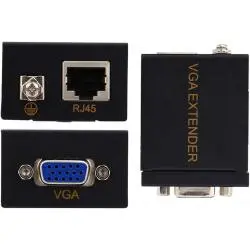 Adaptador Extensor Vga Video Por Cable Utp Lan Rj45 60mts