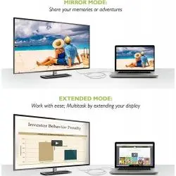 Adaptadores y Cables,Cable Adaptador Conector Displayport Macho Monitor Proyector - 1.8 Metros