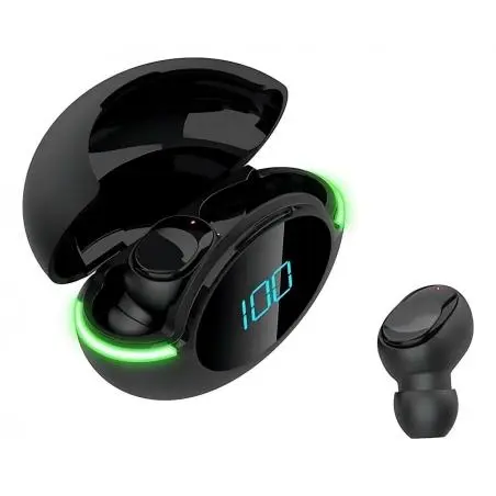 Audífonos Bluetooth,Audifonos Manos Libre Inalambrico Bluetooth Recargable Led - AKS-T90