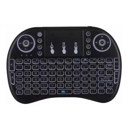 Control Remoto de TV,Mini Teclado Inalambrico Recargable Mouse Touchpad Smart Tv