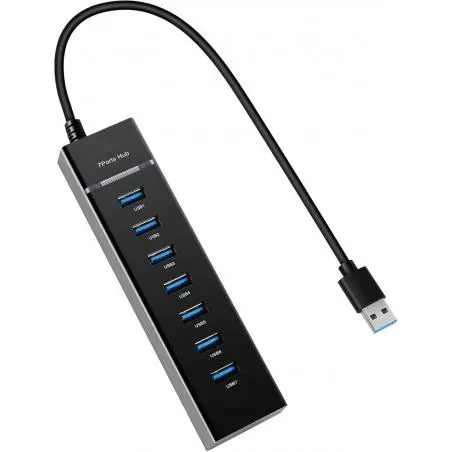 Hub USB,Hub Usb Adaptador 7 Puertos Notebook Pc Multiplicador Multi