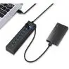 Hub USB,Hub Usb Adaptador 7 Puertos Notebook Pc Multiplicador Multi