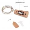Cintas y Tiras LED,3x Tira Led Maqueta Luz Arroz Corcho Botella Alambre A Pilas - CALIDA