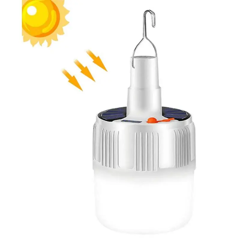 Ampolletas,Ampolleta Led Camping Recargable Usb Solar Gancho