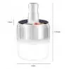 Ampolletas,Ampolleta Led Camping Recargable Usb Solar Gancho