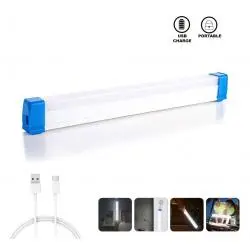 Cintas y Tiras LED,Barra Tubo Led Emergencia Recargable Usb Iman Portatil - 32cm
