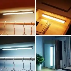Cintas y Tiras LED,Barra Tubo Led Emergencia Recargable Usb Iman Portatil - 32cm