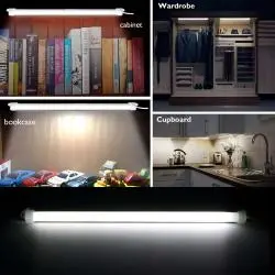 Cintas y Tiras LED,Barra Tubo Led Emergencia Recargable Usb Iman Portatil - 32cm