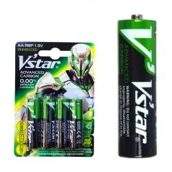 Pilas y Baterias,Pack 40 Pilas Bateria Carbon AA Para Control Remoto Reloj