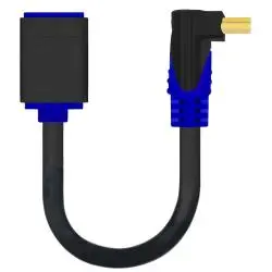 Adaptadores y Cables,Copla Adaptador Para Hdmi Angulo 90 En L Cable Flexible Pantalla Tv Led Pc Notebook