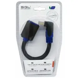 Adaptadores y Cables,Copla Adaptador Para Hdmi Angulo 90 En L Cable Flexible Pantalla Tv Led Pc Notebook