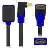 Adaptadores y Cables,Copla Adaptador Para Hdmi Angulo 90 En L Cable Flexible Pantalla Tv Led Pc Notebook
