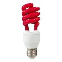 Ampolletas,Ampolleta Color Decoracion Espiral Fiesta Soquete E27 - ROJA