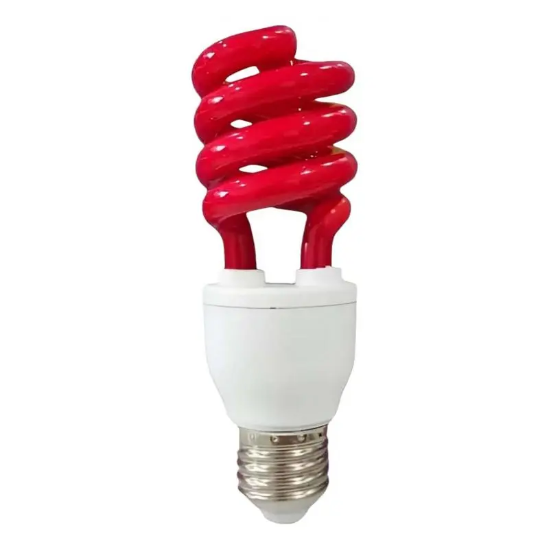 Ampolletas,Ampolleta Color Decoracion Espiral Fiesta Soquete E27 - ROJA