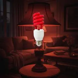 Ampolletas,Ampolleta Color Decoracion Espiral Fiesta Soquete E27 - ROJA