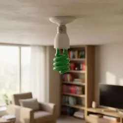 Ampolletas,Ampolleta Color Decoracion Espiral Fiesta Soquete E27 - VERDE