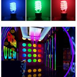 Ampolletas,Ampolleta Color Decoracion Espiral Fiesta Soquete E27 - AMARILLO