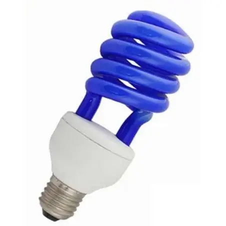 Ampolletas,Ampolleta Color Decoracion Espiral Fiesta Soquete E27 - AZUL