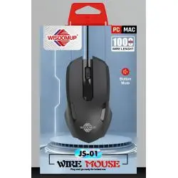 Mouse,Mouse Optico Alambrico Cable Usb Pc Notebook Oficina Colegio JS-01