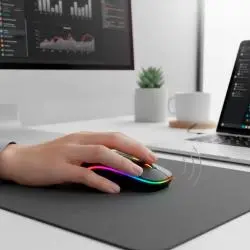 Mouse,Mouse Óptico Inalámbrico Recargable Pc Notebook