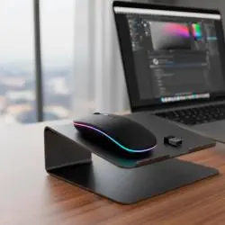 Mouse,Mouse Óptico Inalámbrico Recargable Pc Notebook