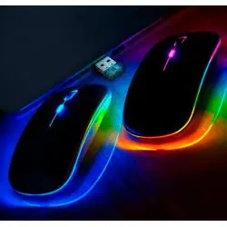 Mouse,Mouse Óptico Inalámbrico Recargable Pc Notebook