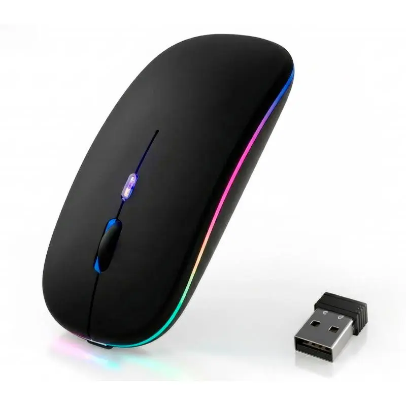 Mouse,Mouse Óptico Inalámbrico Recargable Pc Notebook