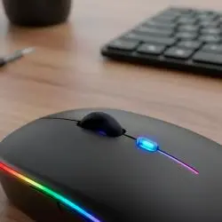 Mouse,Mouse Óptico Inalámbrico Recargable Pc Notebook