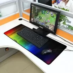 Mouse Pad Gamer y Oficina,Mouse pad 78 x 30 cm Antideslizante Pad Mouse Gamer Pro Rapido XL - Rayos Largo