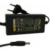 Cargador de Parlantes y Otros,Tranformador 12v 5a Pta 5.5*2.5m Camara Seguridad Monitor - CABLE FIJO