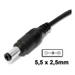 Cargador de Parlantes y Otros,Tranformador 12v 5a Pta 5.5*2.5m Camara Seguridad Monitor - CABLE FIJO