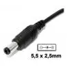 Cargador de Parlantes y Otros,Tranformador 12v 5a Pta 5.5*2.5m Camara Seguridad Monitor - CABLE FIJO