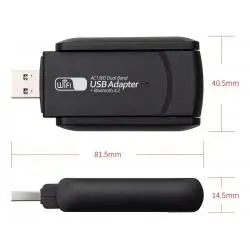 Adaptadores de Red,Adaptador Usb Red Internet Wifi + Bluetooth Inalambrico Lan