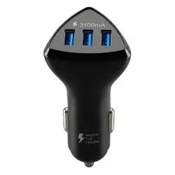 Cargador para Automóvil,Cargador Celular Auto 3 Puerto Usb Carga Rapida Linterna Gps