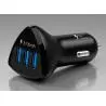 Cargador para Automóvil,Cargador Celular Auto 3 Puerto Usb Carga Rapida Linterna Gps