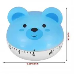 Timer Temporizadores,Timer Cocina Con Forma De Oso Retro Reloj Temporizador A Cuerda
