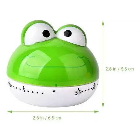 Timer Temporizadores,Timer Cocina Con Forma De Sapo Retro Reloj Temporizador A Cuerda