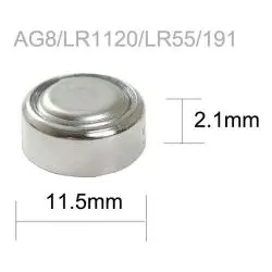 Pilas y Baterias,10x Pila Boton Bateria Lr1120 Ag8 391 Lr55 Reloj Calculadora