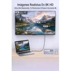 Adaptadores y Cables,Cable Para Hdmi 1.5 Mtrs 8k Full Hd 2.1 Smar Tv Led Ps3 Xbox