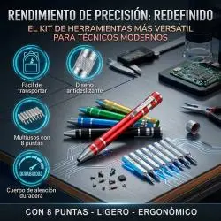 Set Kit Destornillador Precision Metal Mini Celular Notebook 8 En 1