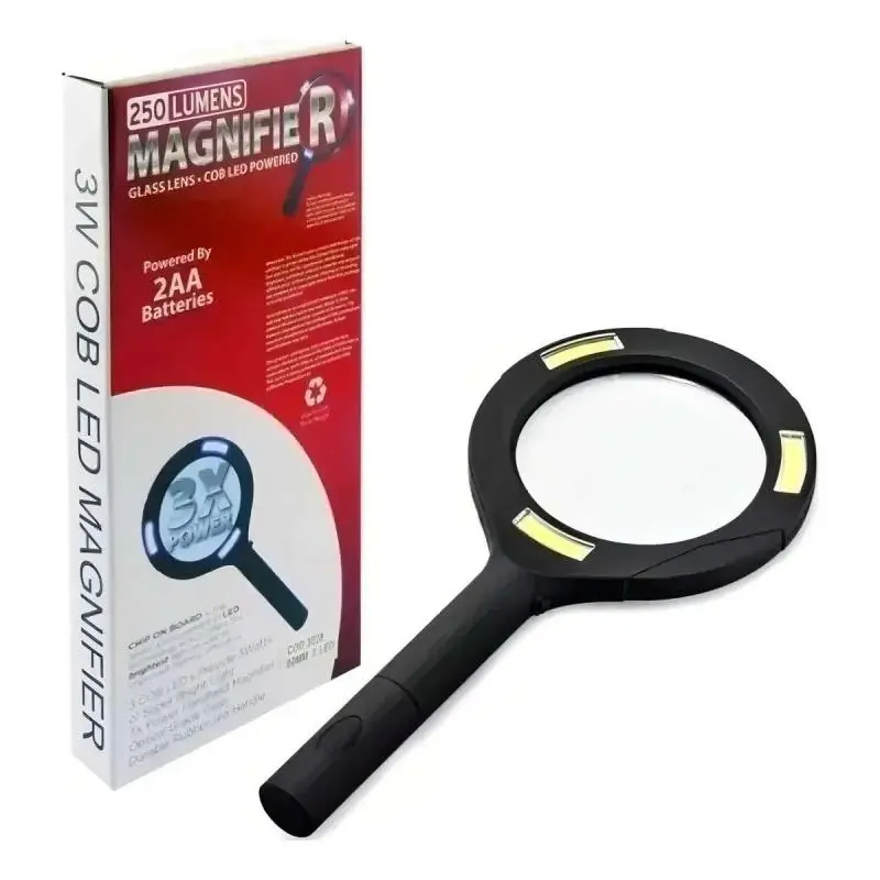 Artículos de Oficina,Lupa Con Luz Led Alta Claridad A Pilas Aa