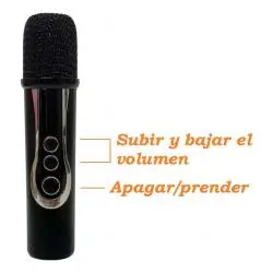 Micrófono Karaoke y Accesorios,Mini Microfono Inalambrico Recargable Portatil Para Karaoke