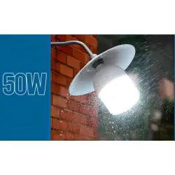 Ampolletas,Ampolleta Lampara Luz Led 50W Soquete E27 Color Luz Fria