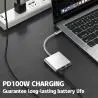 Hub USB,Conversor Adaptador Pantalla Hdmi Usb Tipo C Notebook Celular Pc